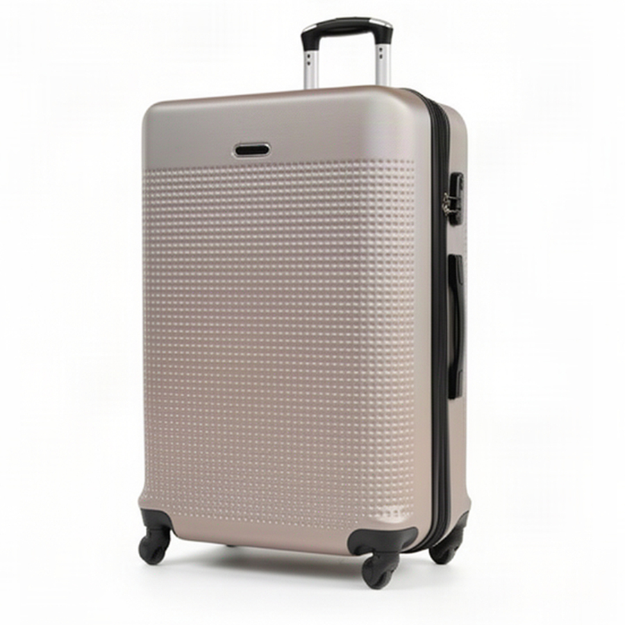 big suitcase ABS plastic beige 0163698