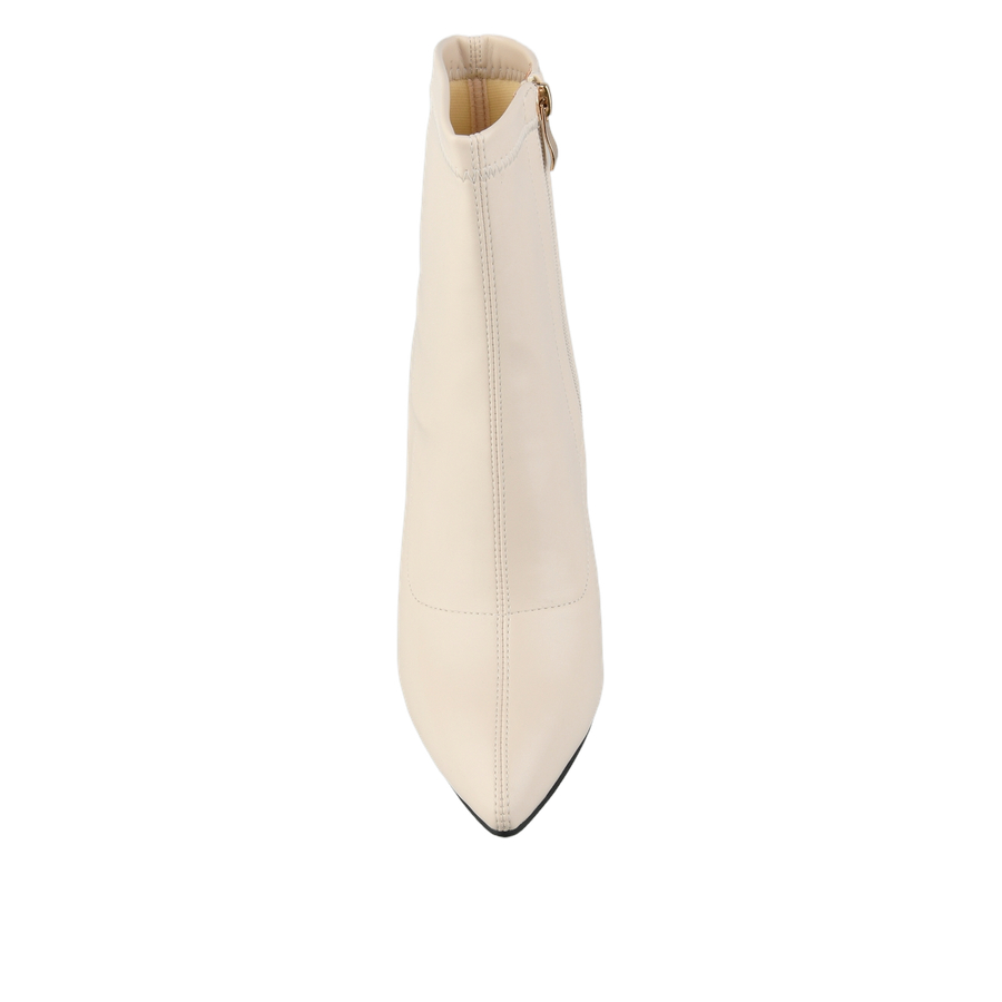 botine damă piele ecologică alb murdar 0162065