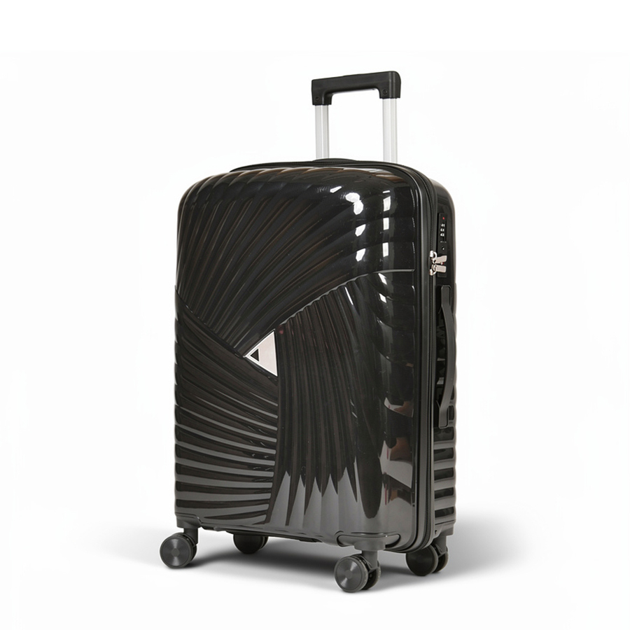 medium suitcase polypropylene black 0161602