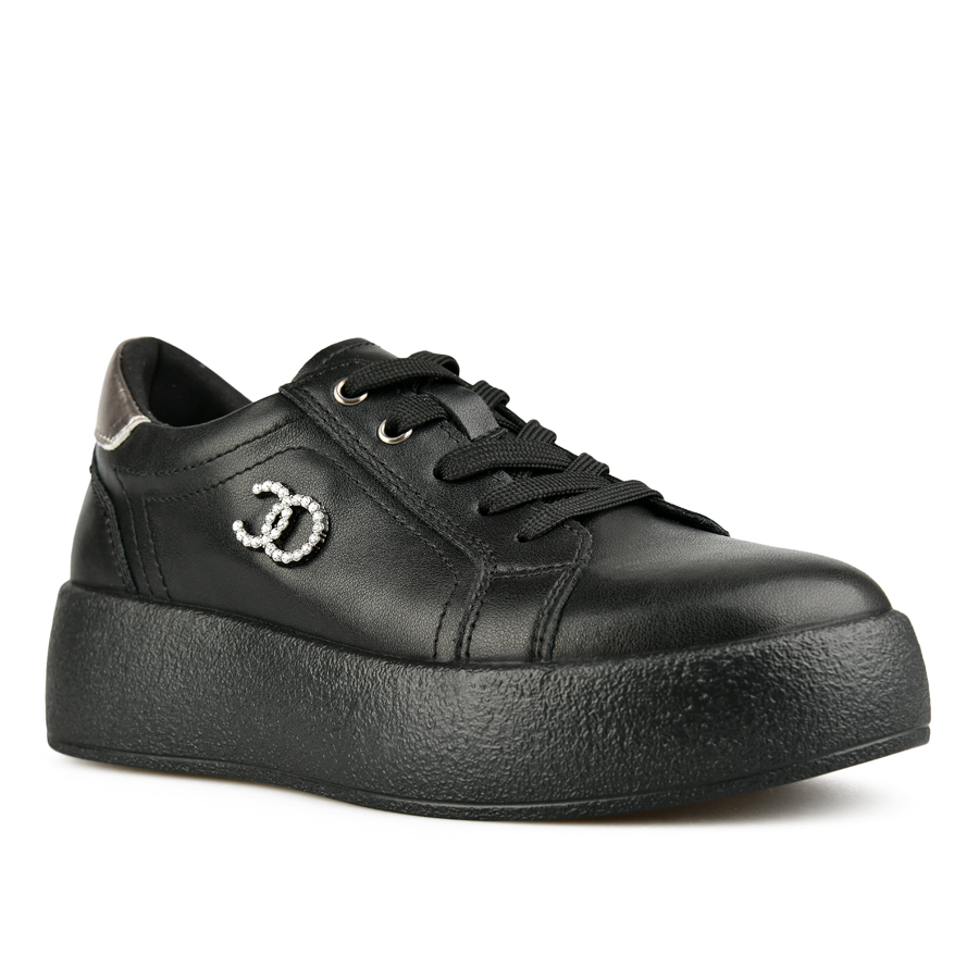 pantofi damă piele naturală negru 0156191