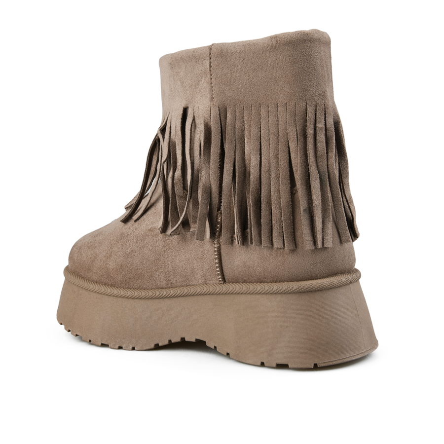 botine de zăpadă damă textil maro deschis 0163356