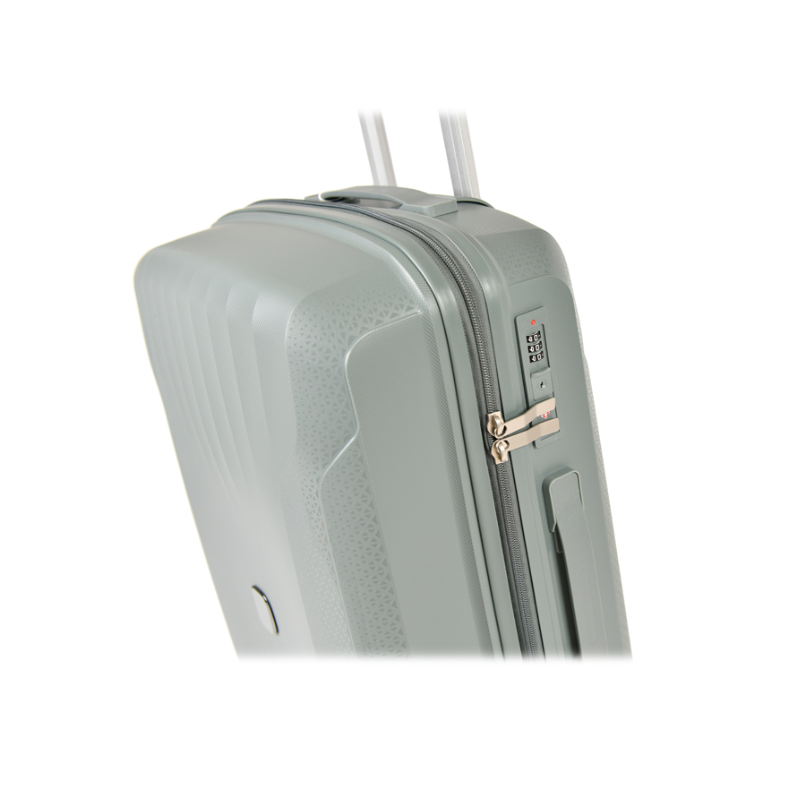 medium suitcase polypropylene grey 0161428
