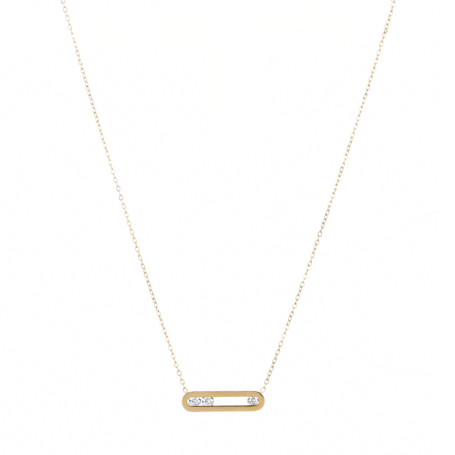 lady's necklace steel gold 0164778