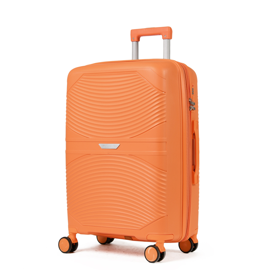 medium suitcase polypropylene orange 0161434