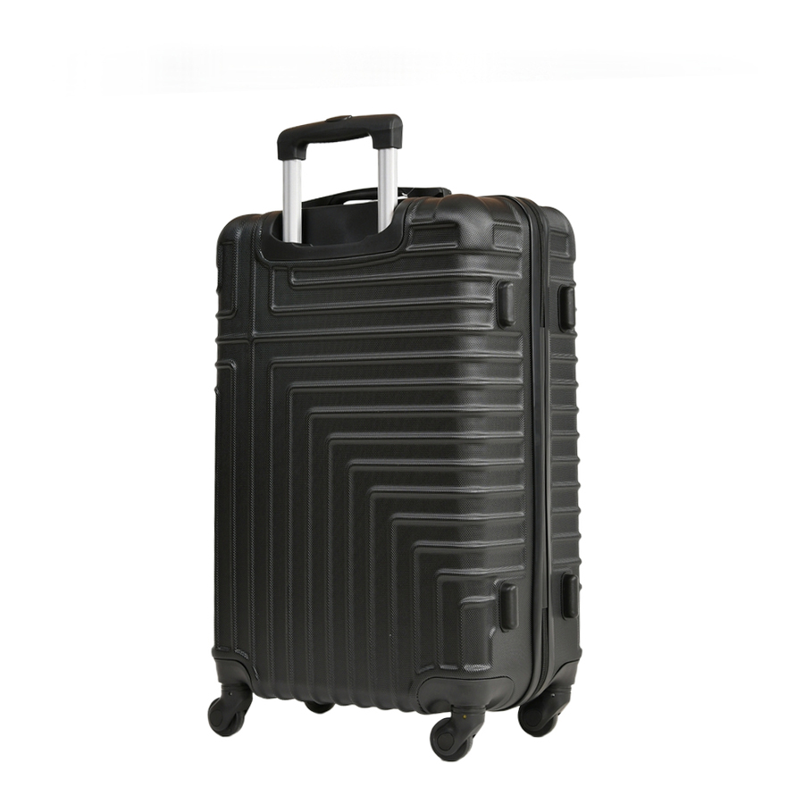 medium suitcase ABS plastic black 0163685
