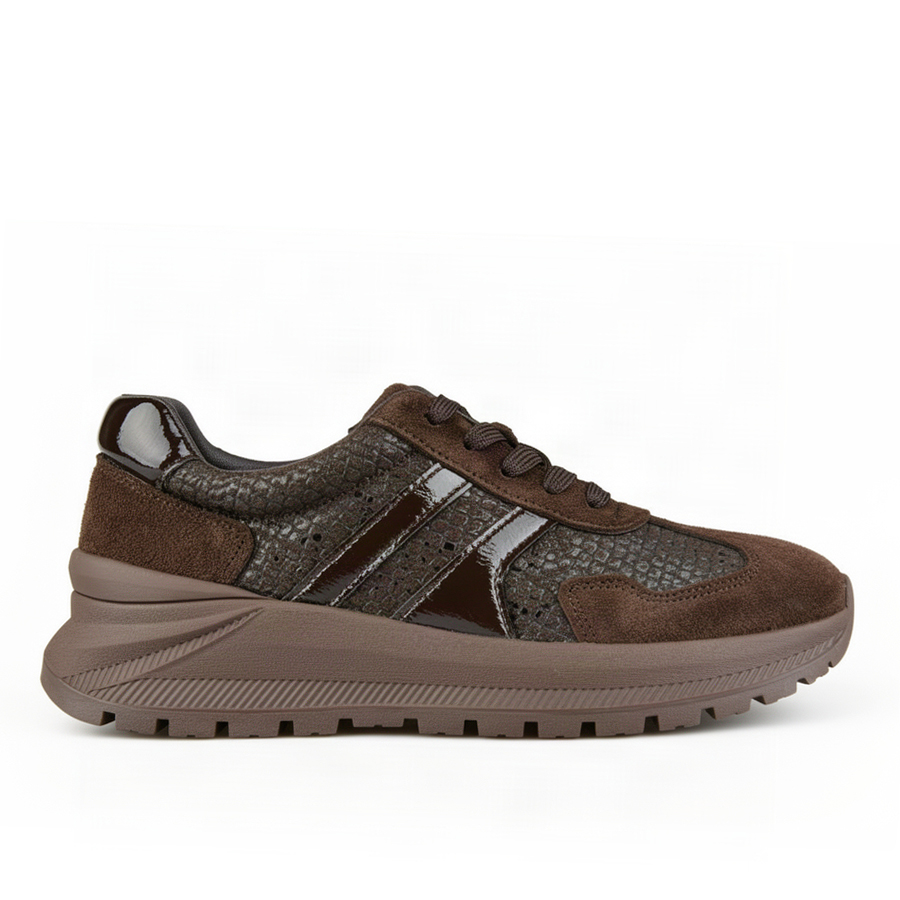 adidași damă piele naturală maro 0163182