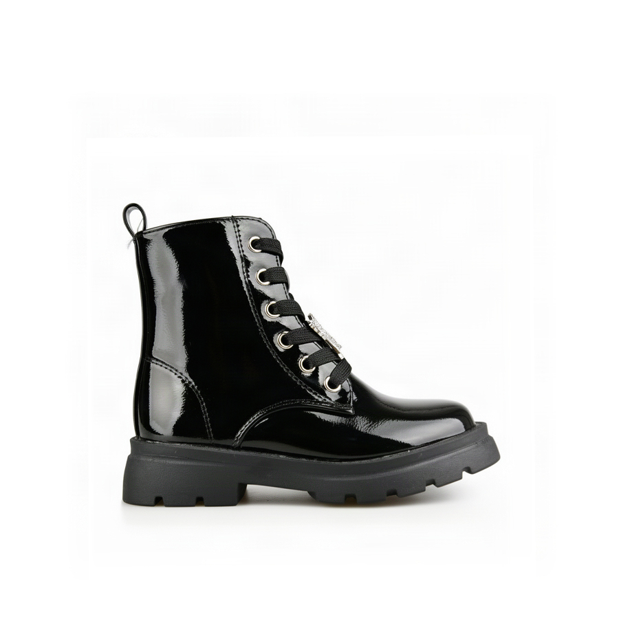 kids boots synthetic leather black 0162557