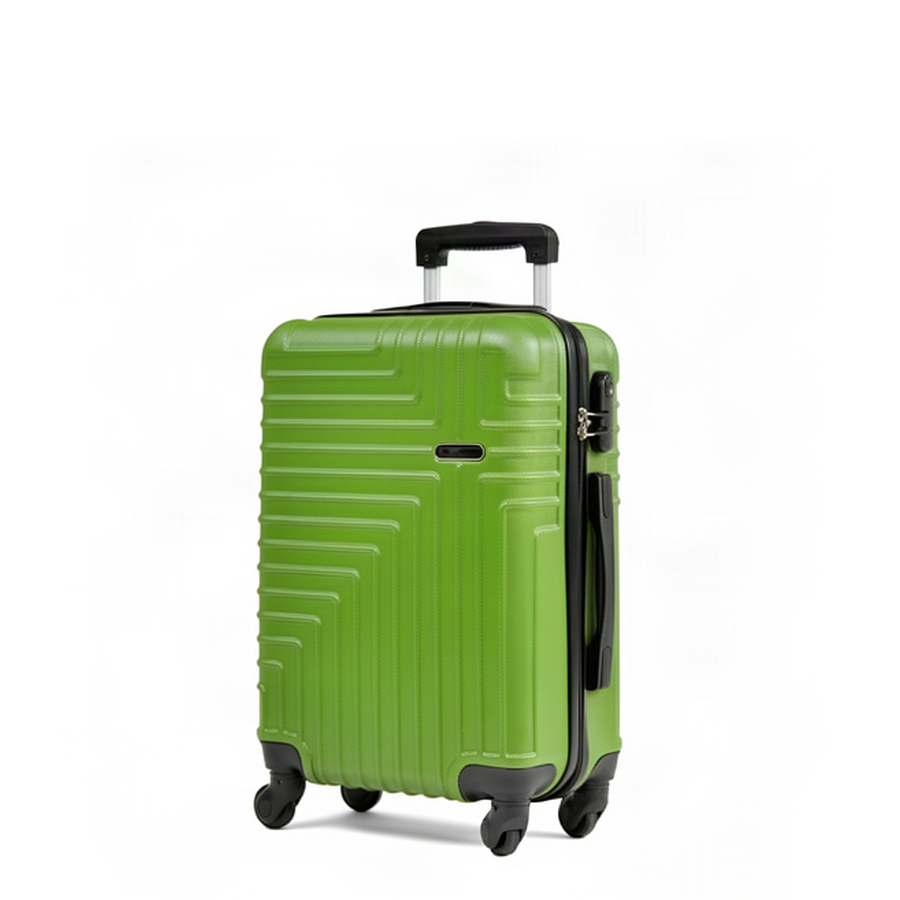 small suitcase ABS plastic dark green 0163675
