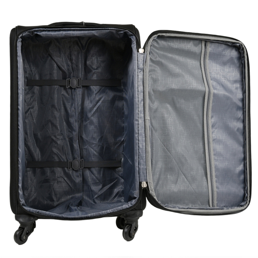 big suitcase textile black 0163713