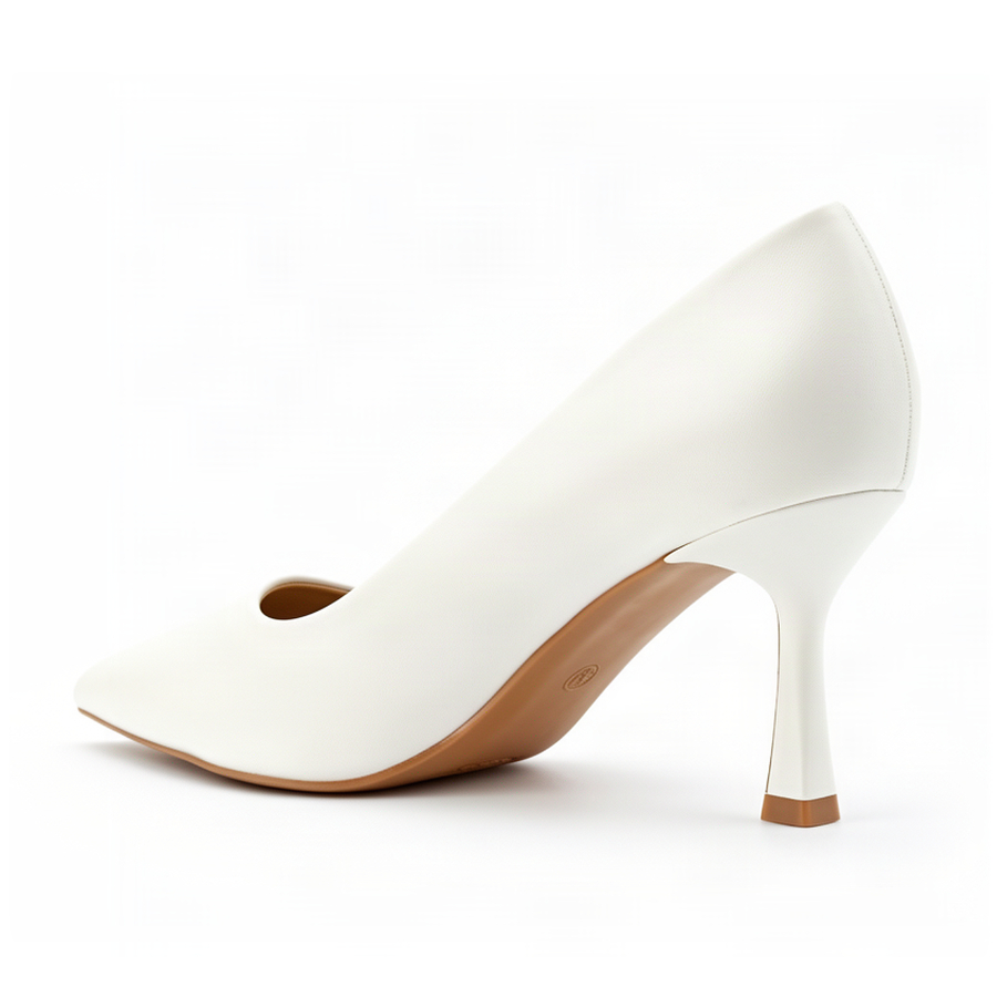 pantofi damă piele ecologică alb 0163008
