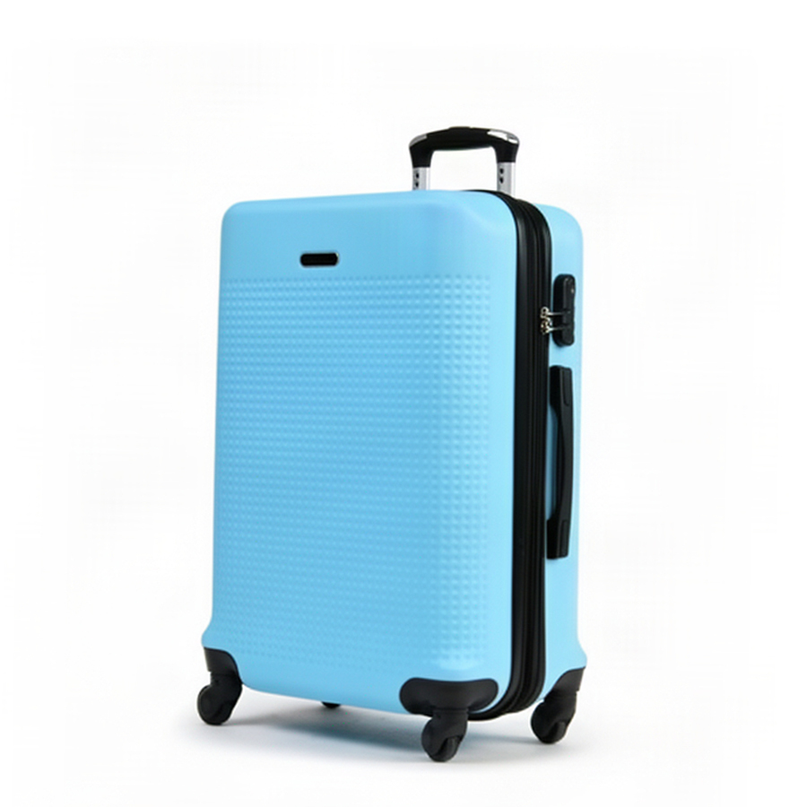 medium suitcase ABS plastic blue 0163694