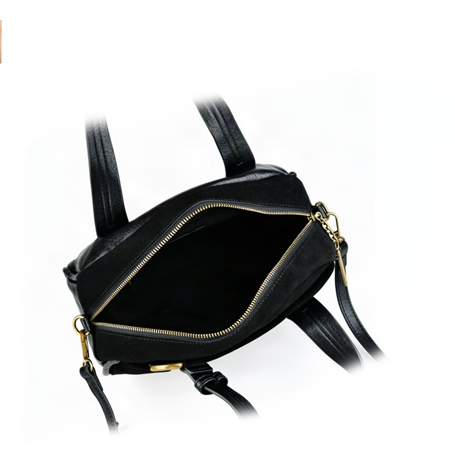geantă damă piele naturală/piele ecologică negru 0163161