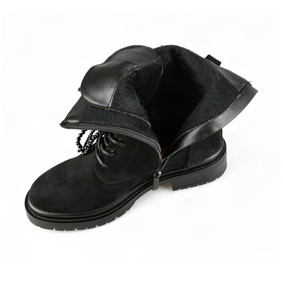 botine damă textil negru 0162790