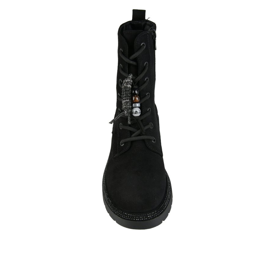 botine damă textil negru 0162440
