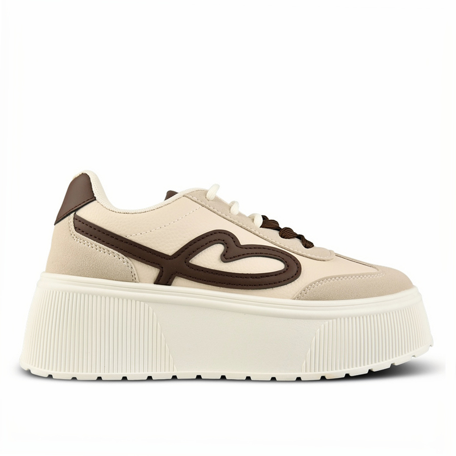 adidași damă piele ecologică bej 0163371