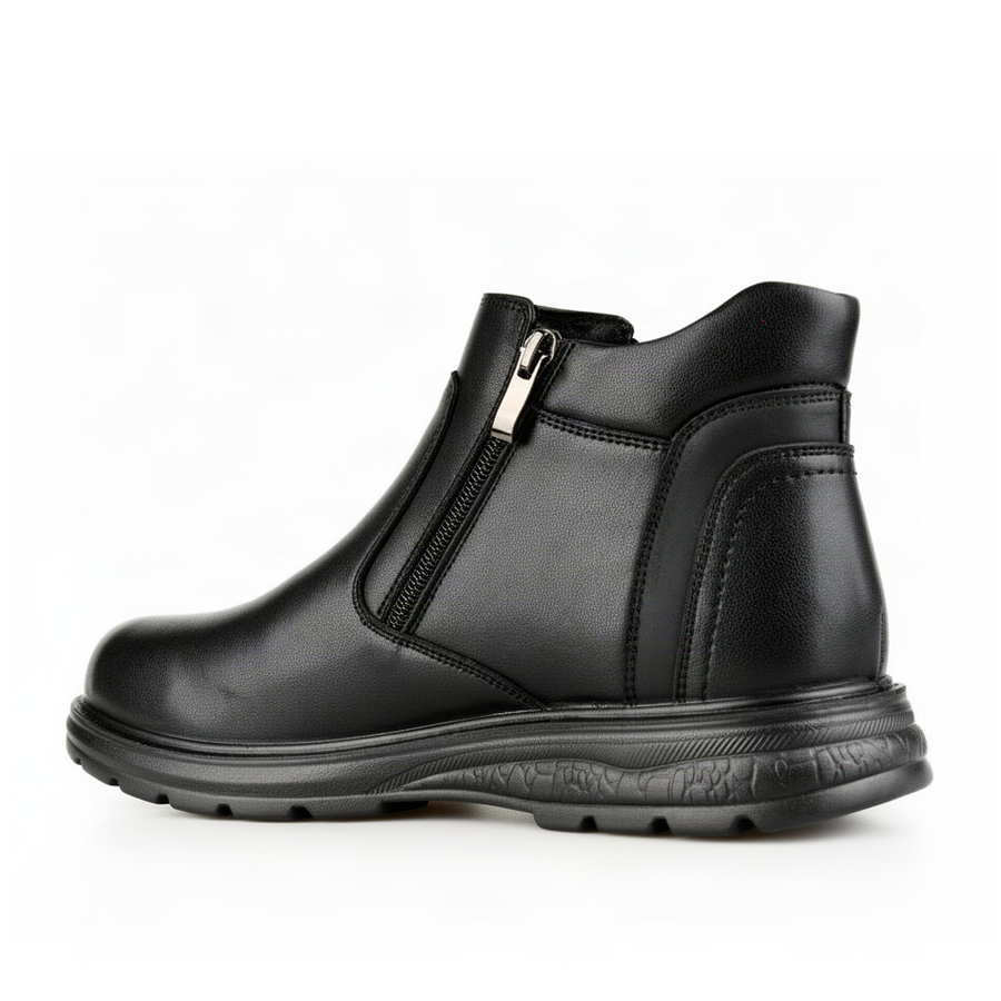 botine bărbați piele naturală negru 0162764