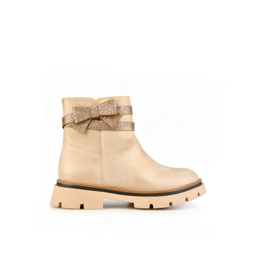kids boots synthetic leather beige 0162545