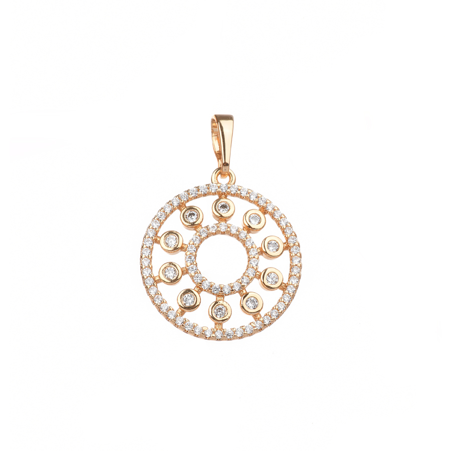 lady's pendant brass golden 0164837