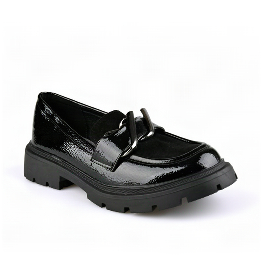 lady's shoes textile/synthetic leather black 0163005