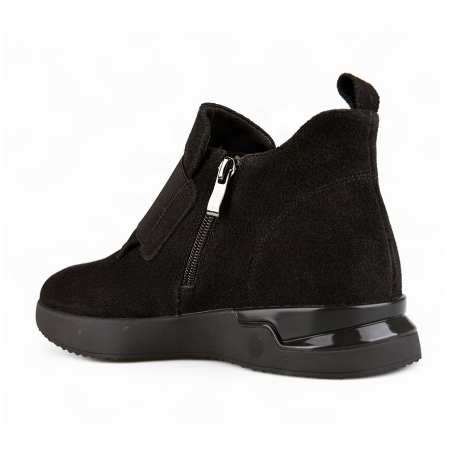 botine damă piele naturală maro închis 0162877
