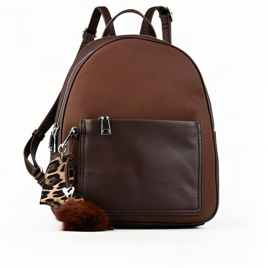 rucsac damă piele ecologică maro 0163156