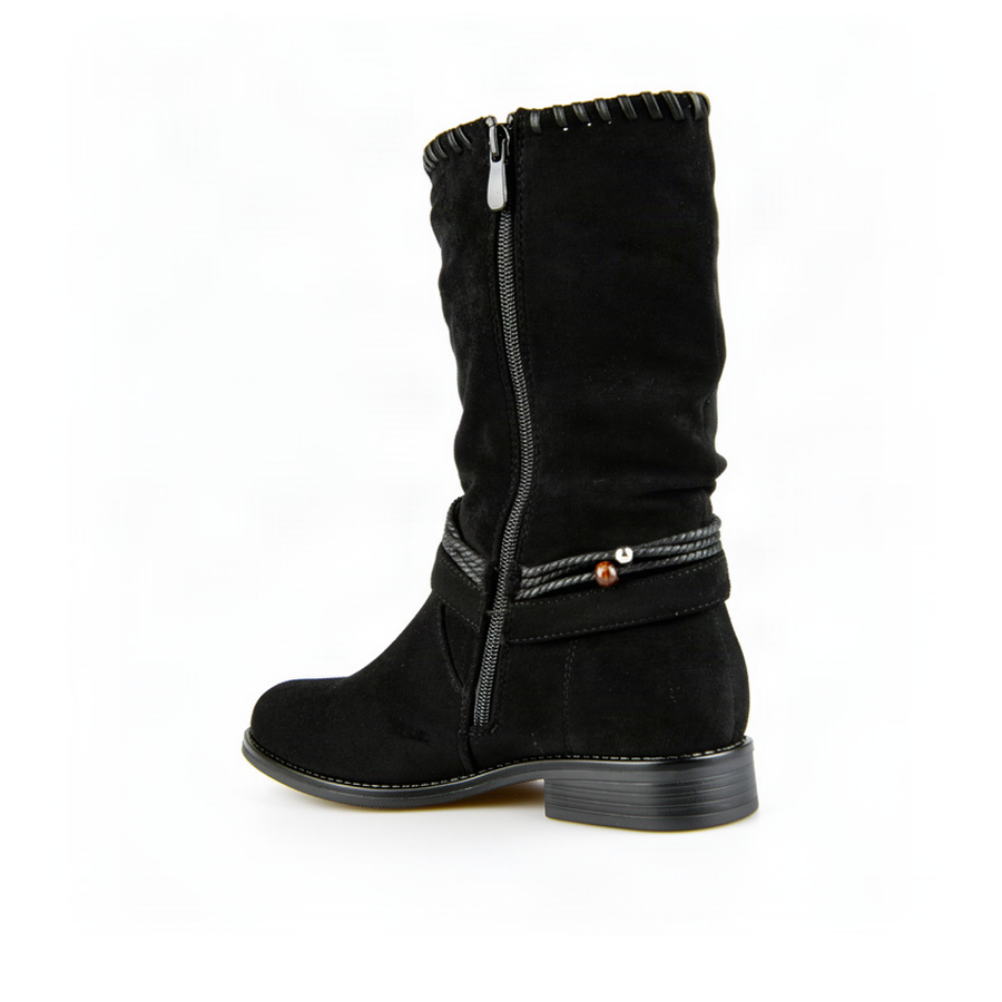 botine damă textil negru 0162782