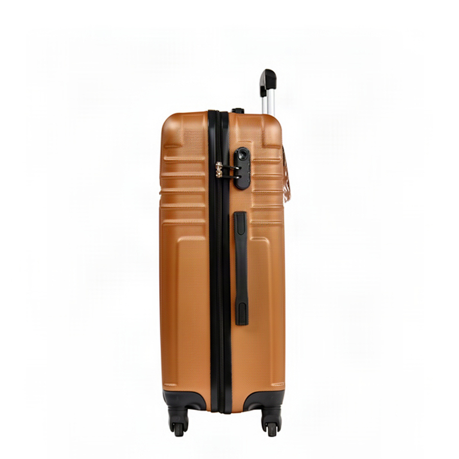 medium suitcase ABS plastic brown 0163682