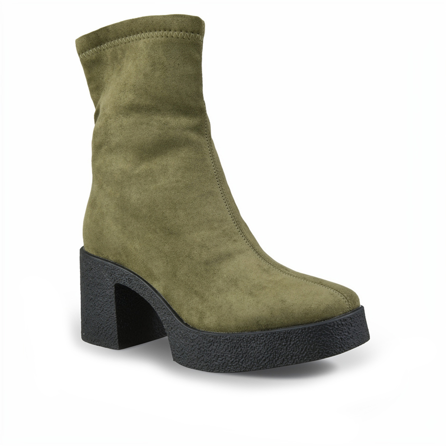 botine damă textil verde 0162774