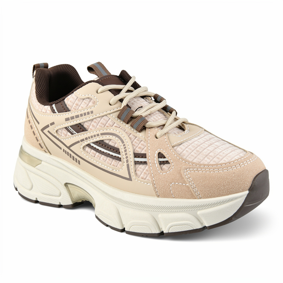 adidași damă piele ecologică/textil bej 0162728