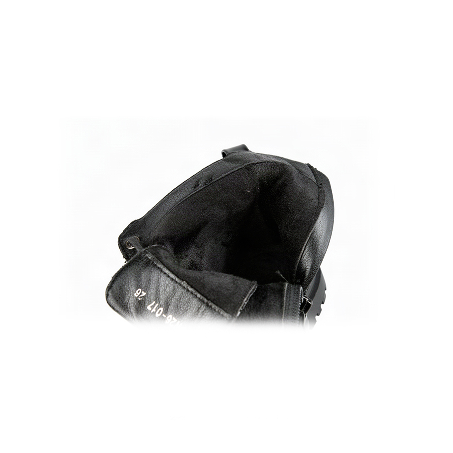 kids boots synthetic leather black 0162552
