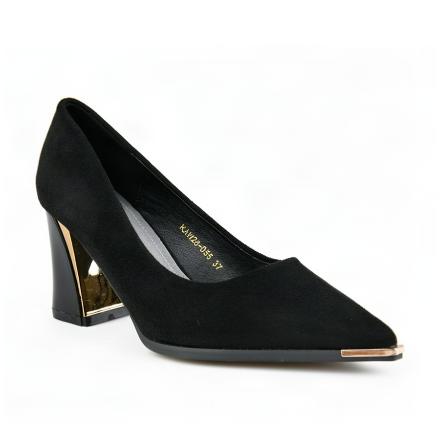pantofi damă textil negru 0163394