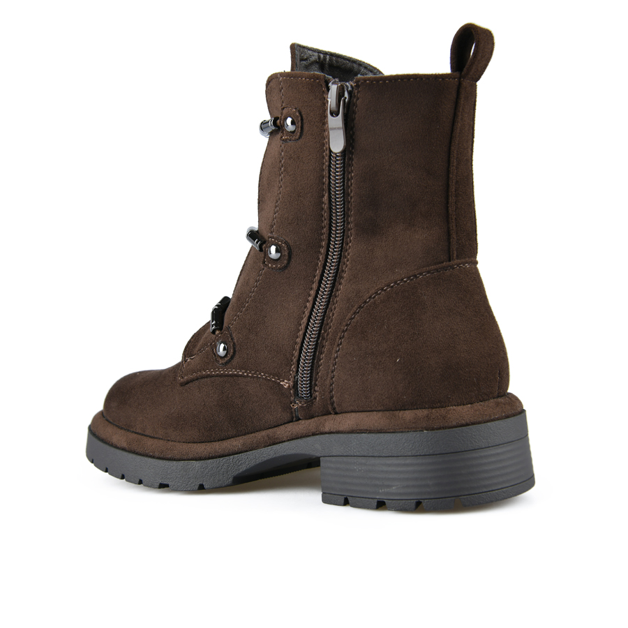 botine damă textil maro 0162442