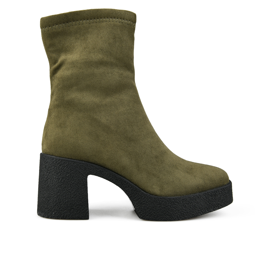 botine damă textil verde 0162774