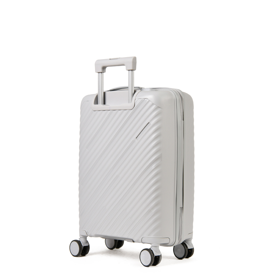 small suitcase polypropylene light grey 0161448