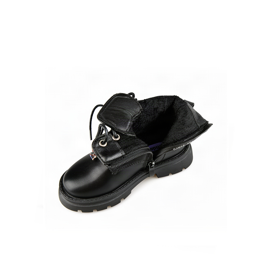 kids boots synthetic leather black 0162556