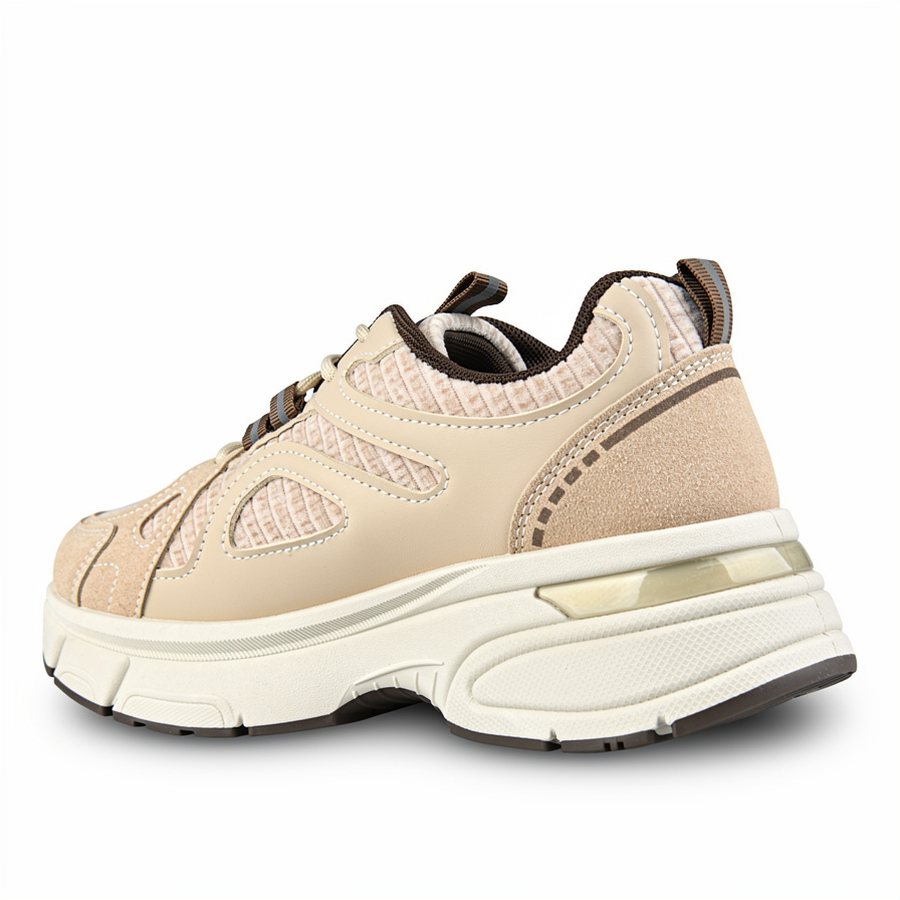 adidași damă piele ecologică/textil bej 0162728