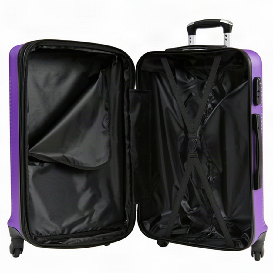 big suitcase ABS plastic purple 0163689
