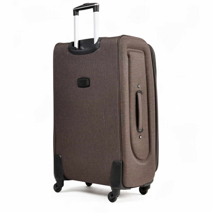 big suitcase textile brown 0163704