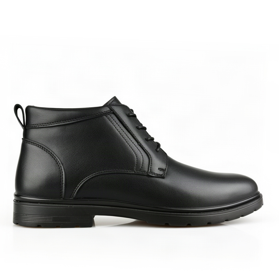 botine bărbați piele naturală negru 0162768