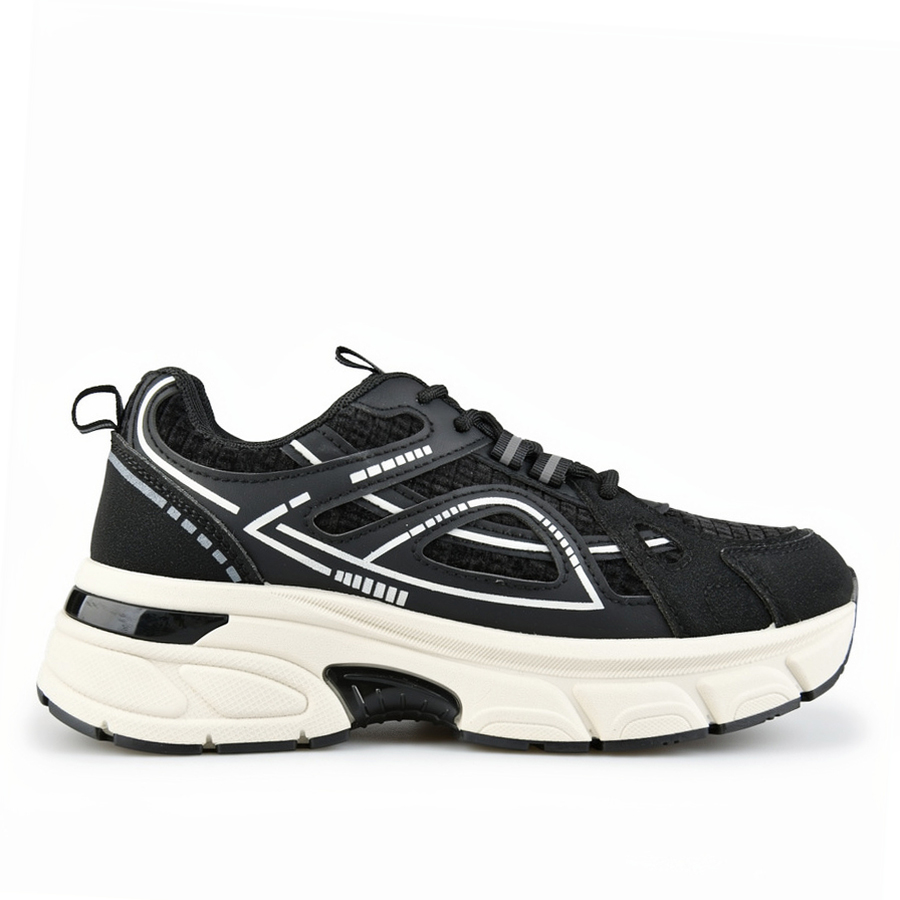 adidași damă piele ecologică/textil negru 0162726