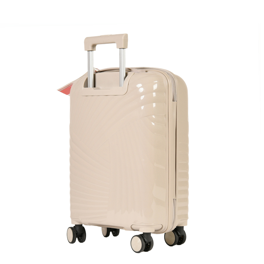 medium suitcase polypropylene light grey 0161611