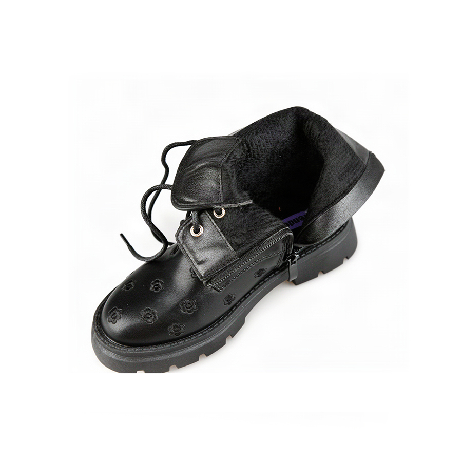 kids boots synthetic leather black 0162543