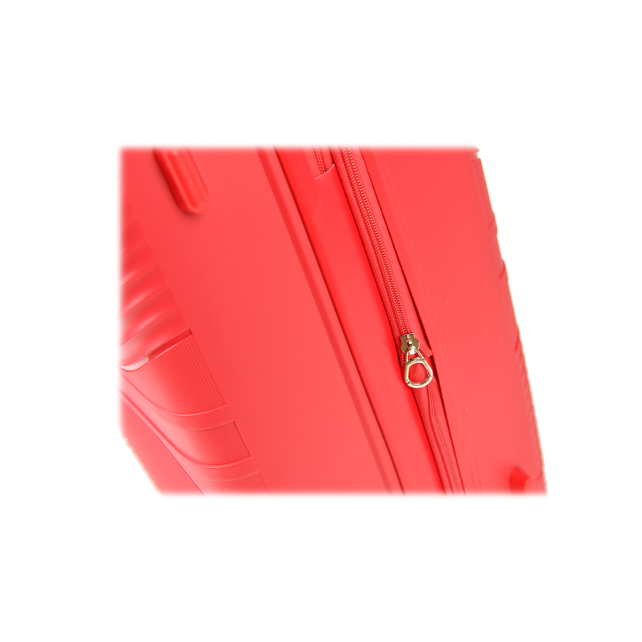 medium suitcase polypropylene red 0161443