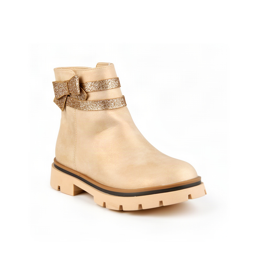 kids boots synthetic leather beige 0162545