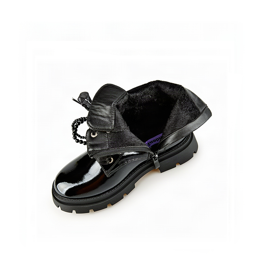 kids boots synthetic leather black 0162541