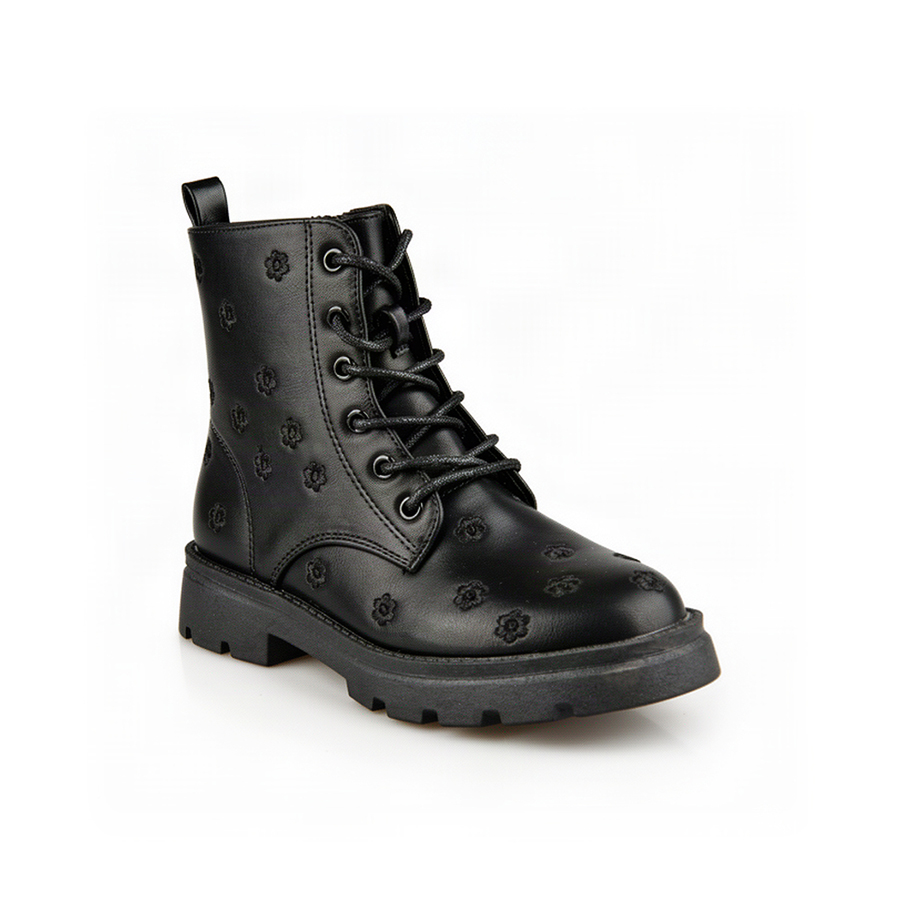 kids boots synthetic leather black 0162543