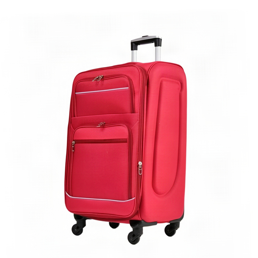 medium suitcase textile red 0163733