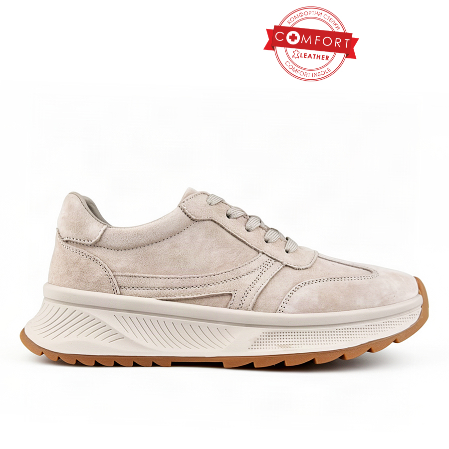 adidași damă piele naturală bej 0163332