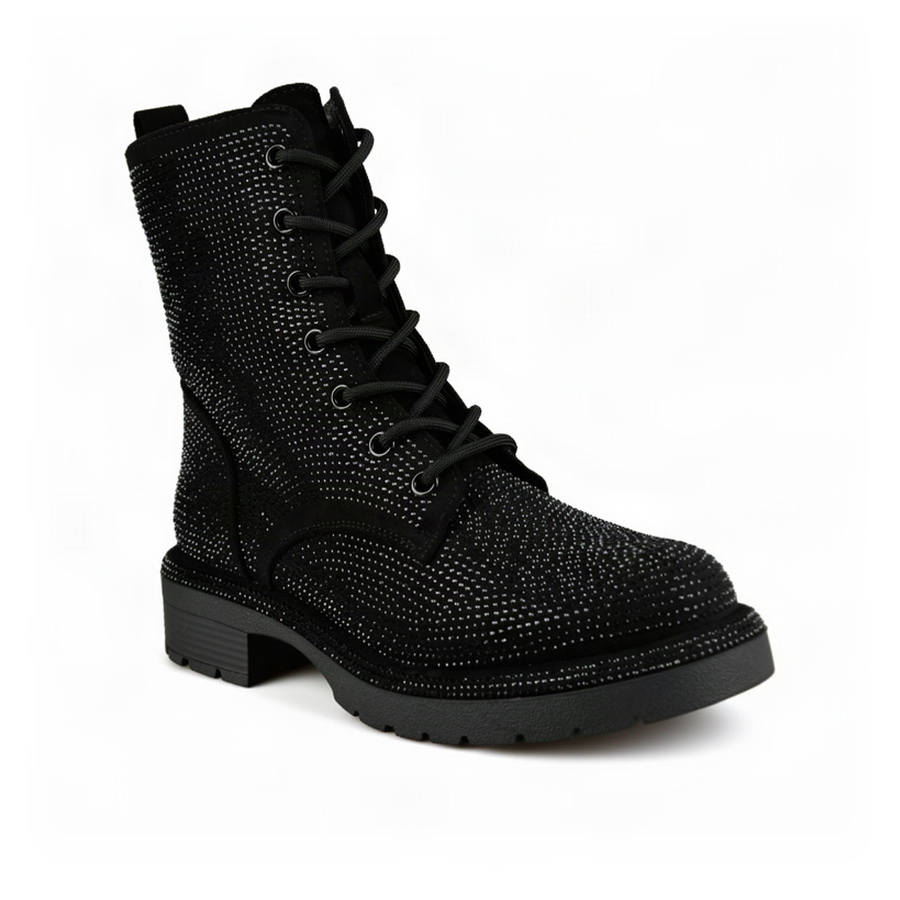 botine damă textil negru 0162445