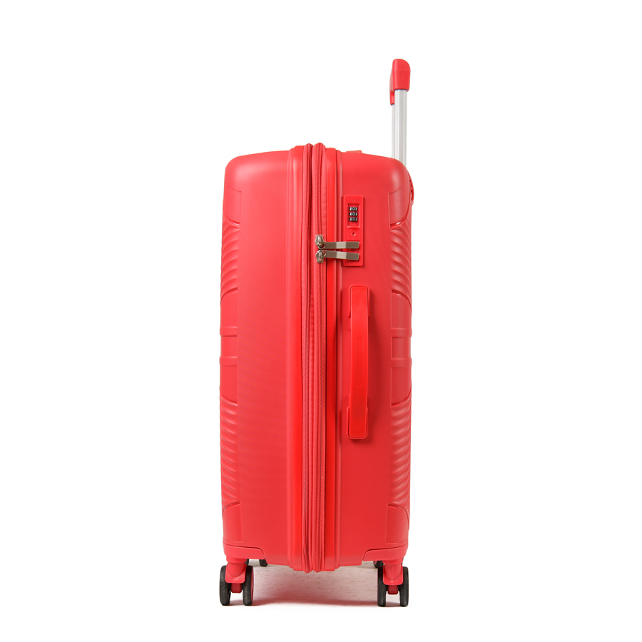 medium suitcase polypropylene red 0161443